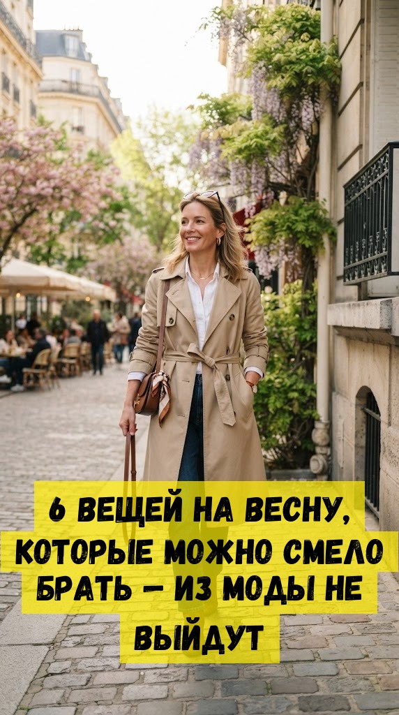 6 вещей на весну, которые можно смело брать &mdash; из моды не выйдут