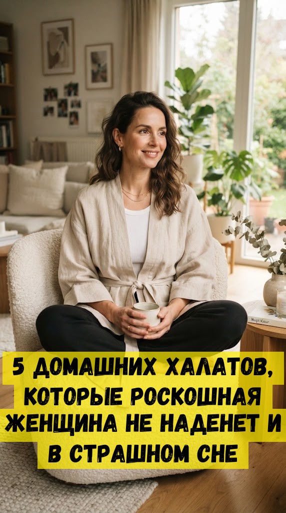 5 домашних халатов, которые роскошная женщина не наденет и в страшном сне
