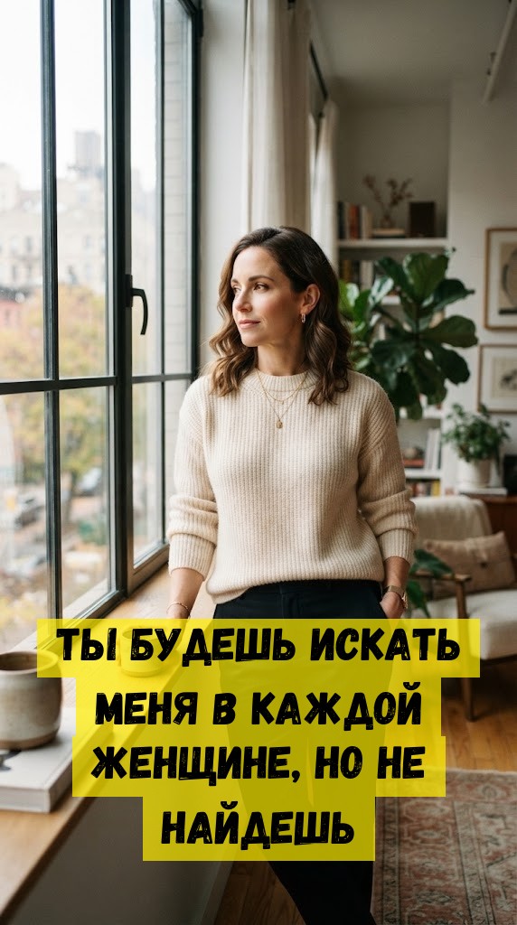 Ты будешь искать меня в каждой женщине, но не найдешь