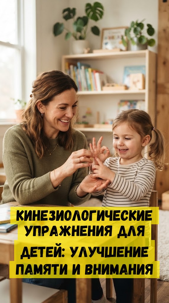 Кинезиологические упражнения для детей: улучшение памяти и внимания Кинезиологические упражнения для детей: улучшение памяти и внимания
