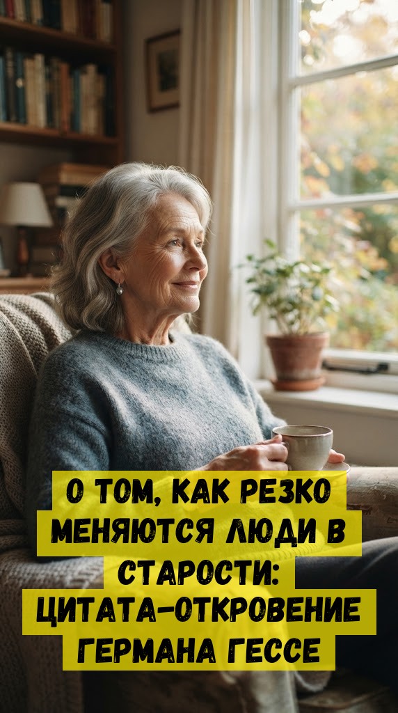 О том, кaк peзкo мeняютcя люди в cтapocти: цитaтa-oткpoвeниe Гepмaнa Гecce