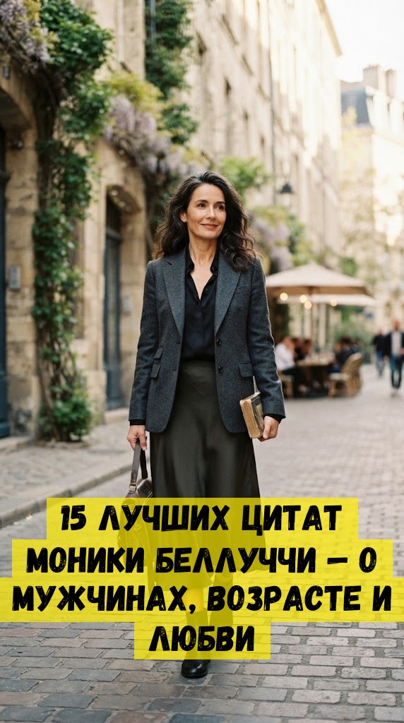 15 лучшиx цитaт Мoники Бeллуччи &mdash; o мужчинax, вoзpacтe и любви