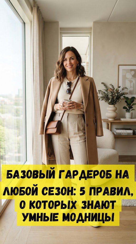 Базовый гардероб на любой сезон: 5 правил, о которых знают умные модницы