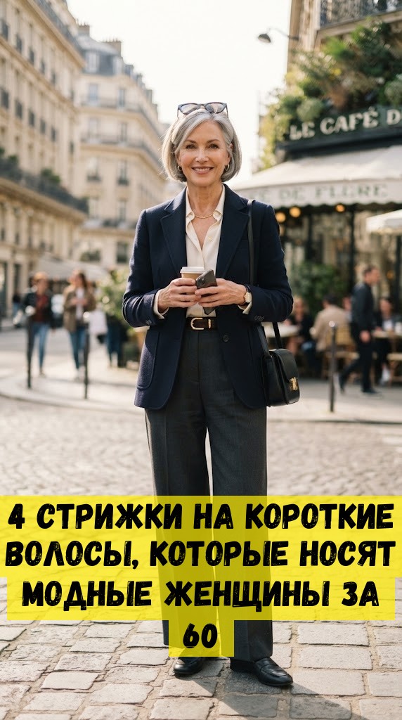 4 стрижки на короткие волосы, которые носят модные женщины за 60