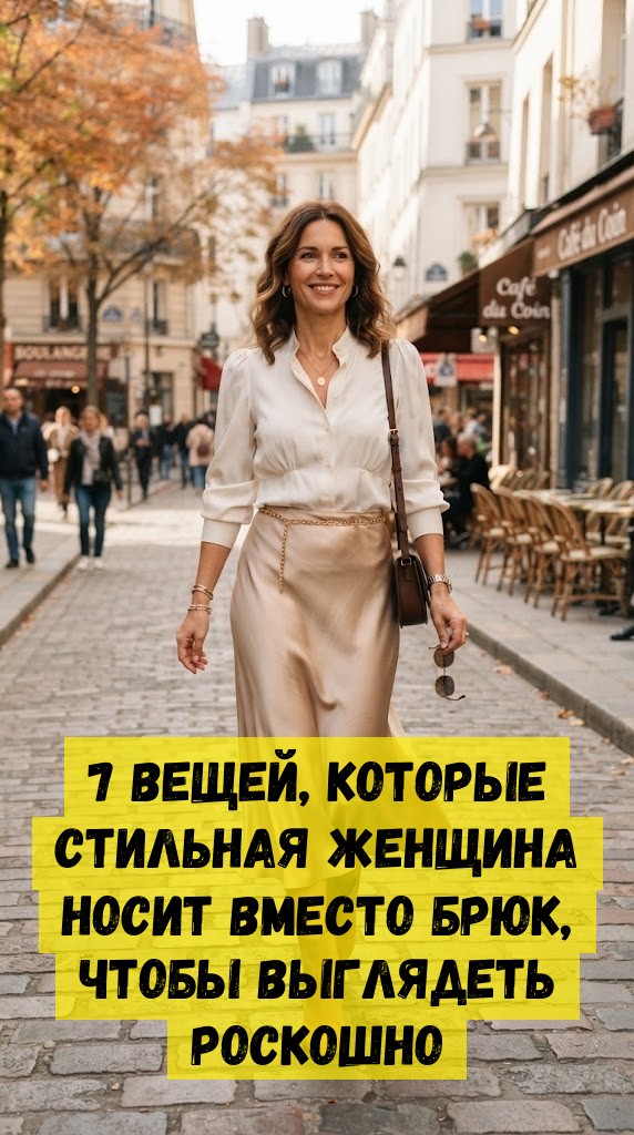 7 вещей, которые стильная женщина носит вместо брюк, чтобы выглядеть роскошно