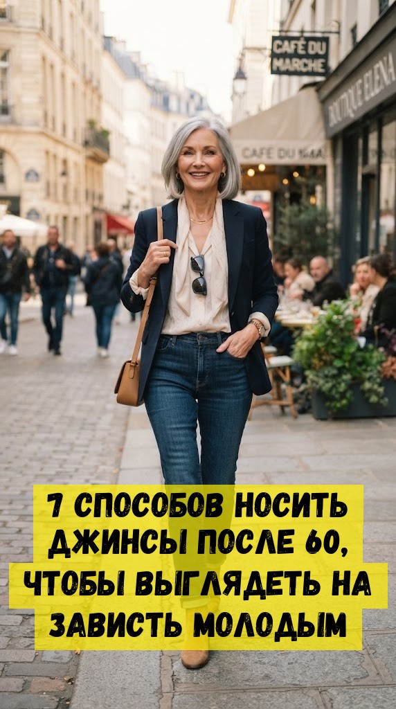 7 способов носить джинсы после 60, чтобы выглядеть на зависть молодым