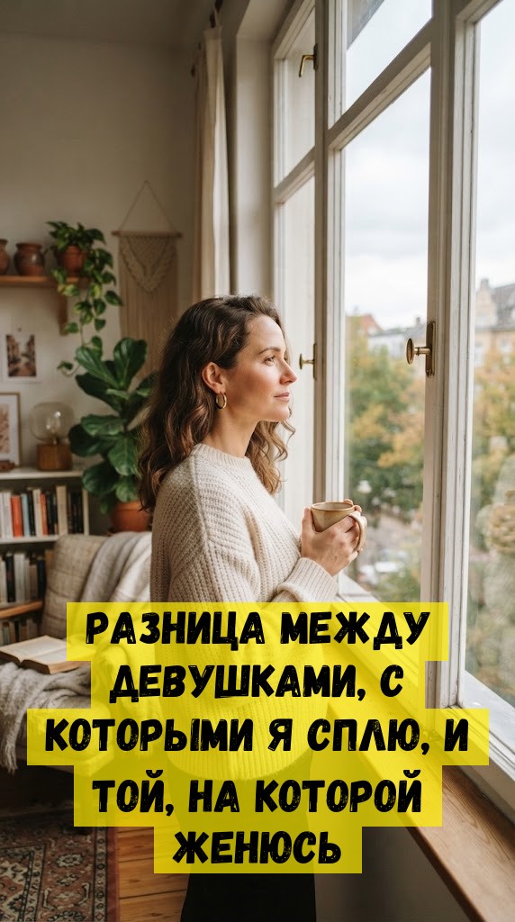 Разница между девушками, с которыми я сплю, и той, на которой женюсь