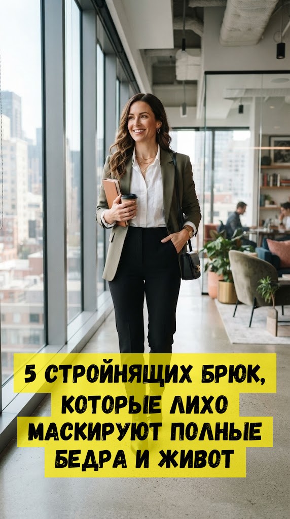 5 стройнящих брюк, которые лихо маскируют полные бедра и живот