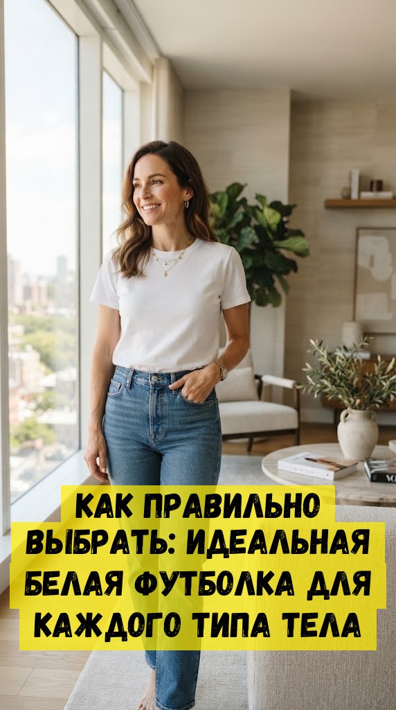 Как правильно выбрать: идеальная белая футболка для каждого типа тела