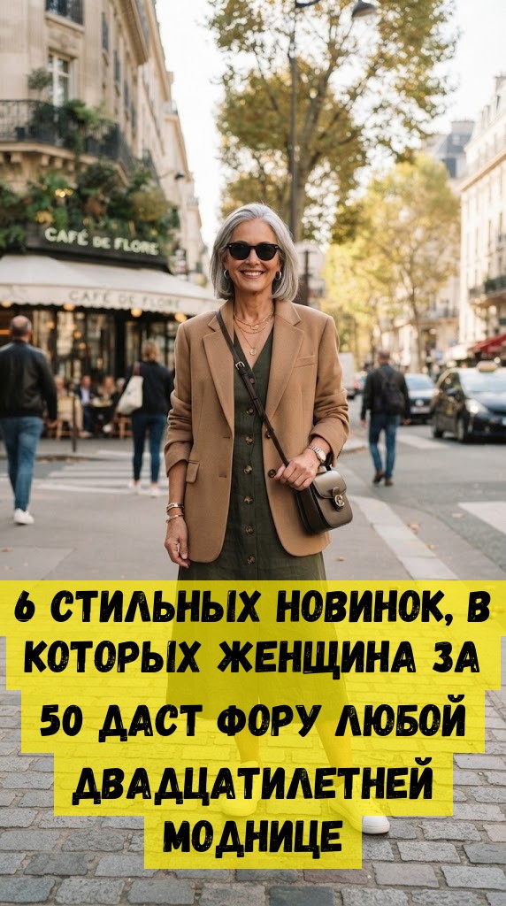 6 стильных новинок, в которых женщина за 50 даст фору любой двадцатилетней моднице