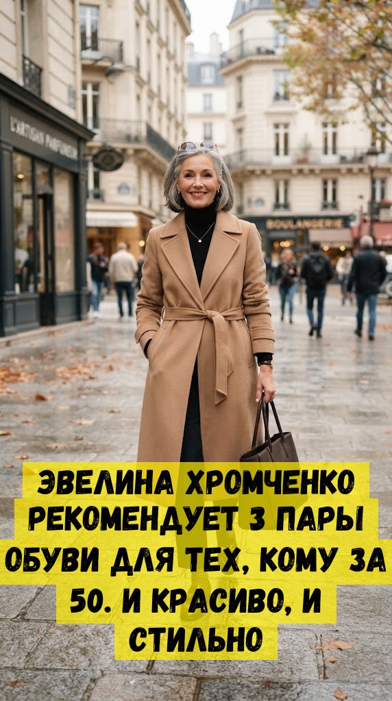 Эвелина Хромченко рекомендует 3 пары обуви для тех, кому за 50. И красиво, и стильно