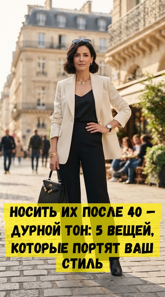 Носить их после 40 &mdash; дурной тон: 5 вещей, которые портят ваш стиль
