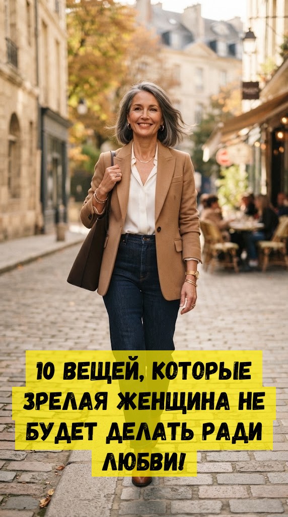 10 вещей, которые зрелая женщина не будет делать ради любви!