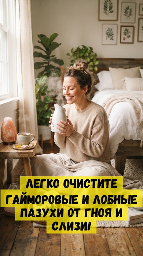 Легко очистите гайморовые и лобные пазухи от гноя и слизи!