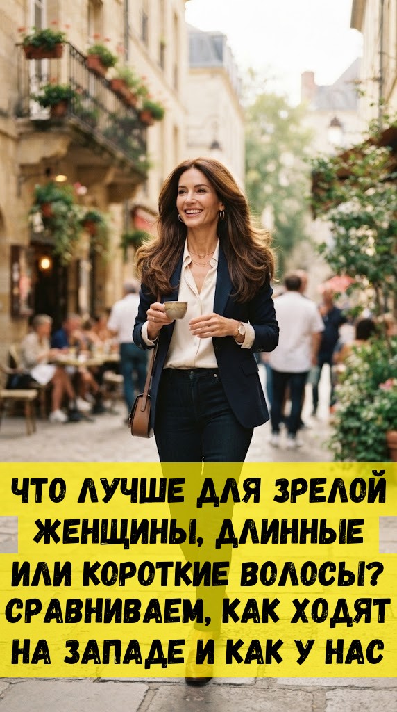 Что лучше для зрелой женщины, длинные или короткие волосы? Сравниваем, как ходят на Западе и как у нас