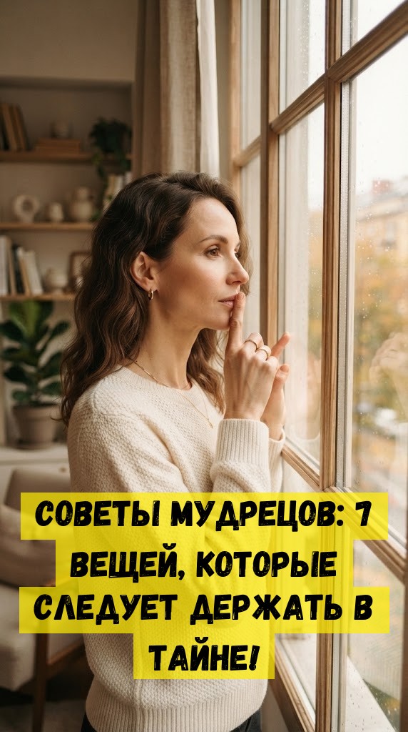 Советы Мудрецов: 7 вещей, которые следует держать в тайне! Советы Мудрецов: 7 вещей, которые следует держать в тайне!