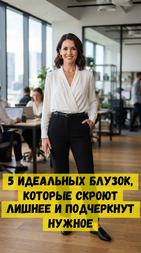 5 идеальных блузок, которые скроют лишнее и подчеркнут нужное