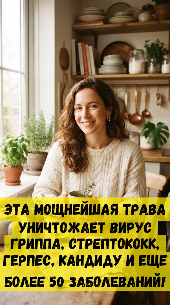 Эта мощнейшая трава уничтожает вирус гриппа, стрептококк, герпес, кандиду и еще более 50 заболеваний!