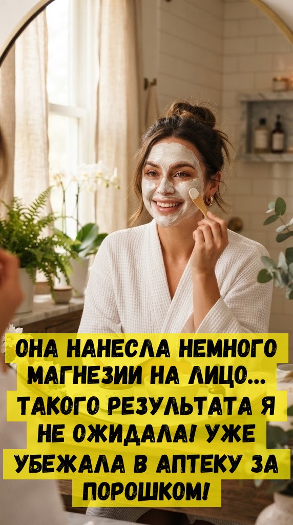 Она нанесла немного магнезии на лицо&hellip; Такого результата я не ожидала! Уже убежала в аптеку за порошком!