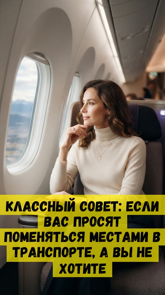 Классный совет: если Вас просят поменяться местами в транспорте, а Вы не хотите