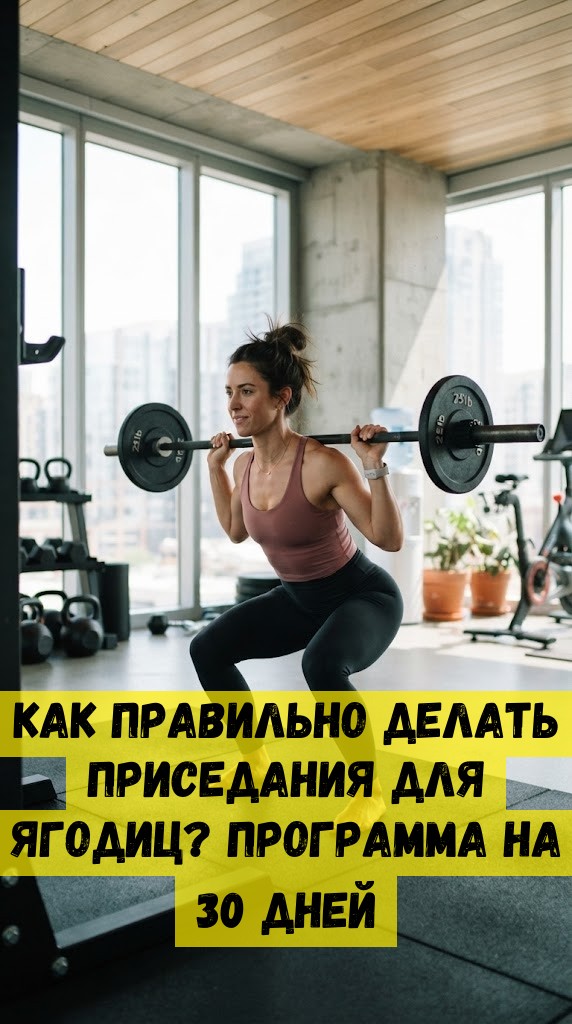 Как правильно делать приседания для ягодиц? Программа на 30 дней