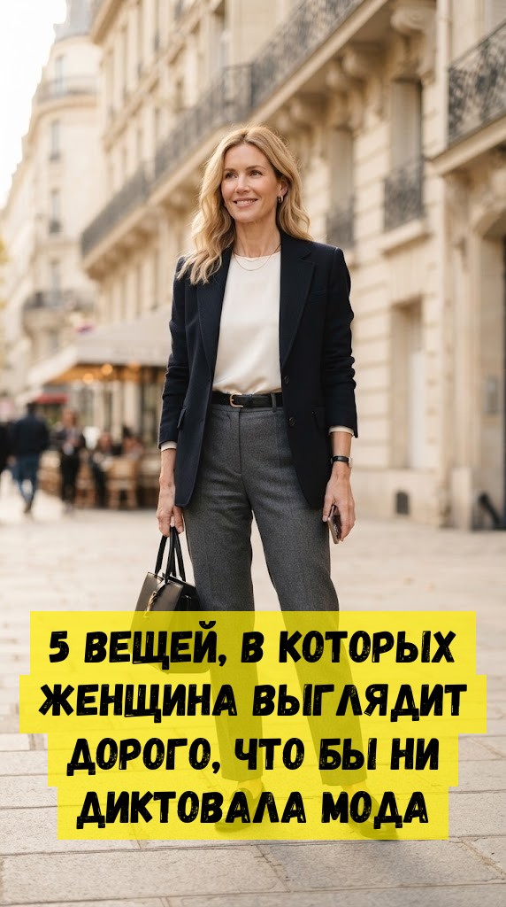 5 вещей, в которых женщина выглядит дорого, что бы ни диктовала мода