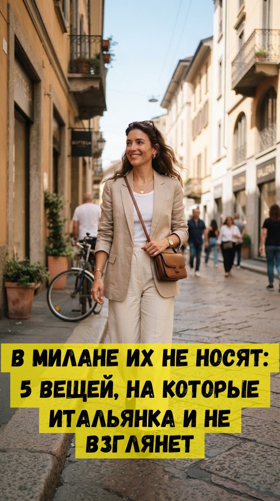 В Милане их не носят: 5 вещей, на которые итальянка и не взглянет