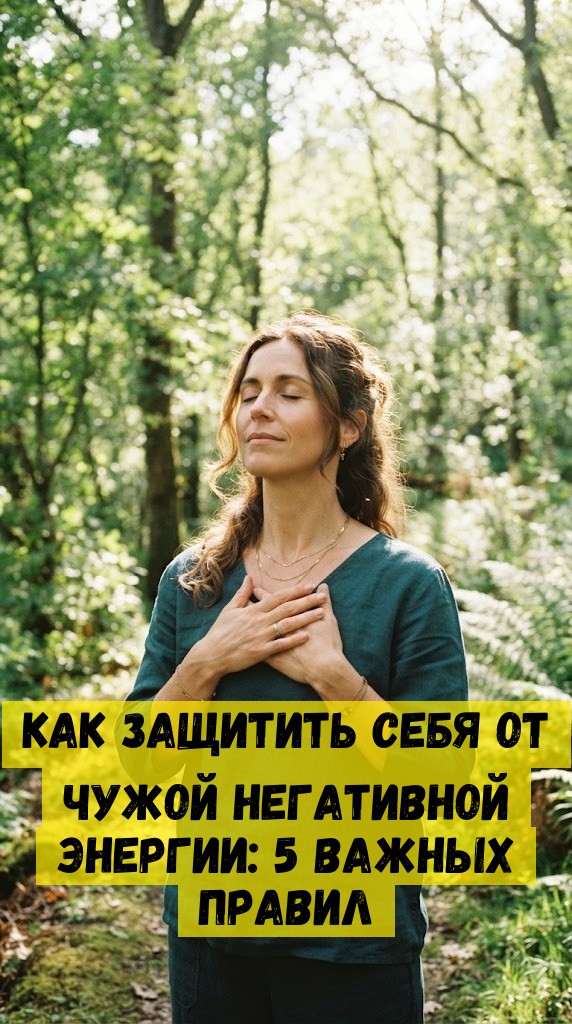 Как защитить себя от чужой негативной энергии: 5 важных правил