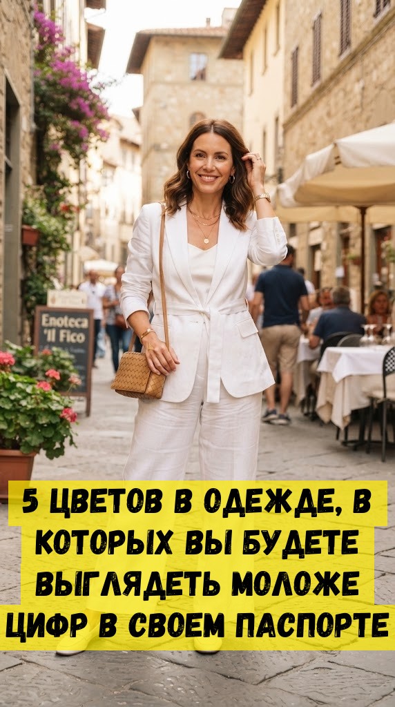 5 цветов в одежде, в которых вы будете выглядеть моложе цифр в своем паспорте