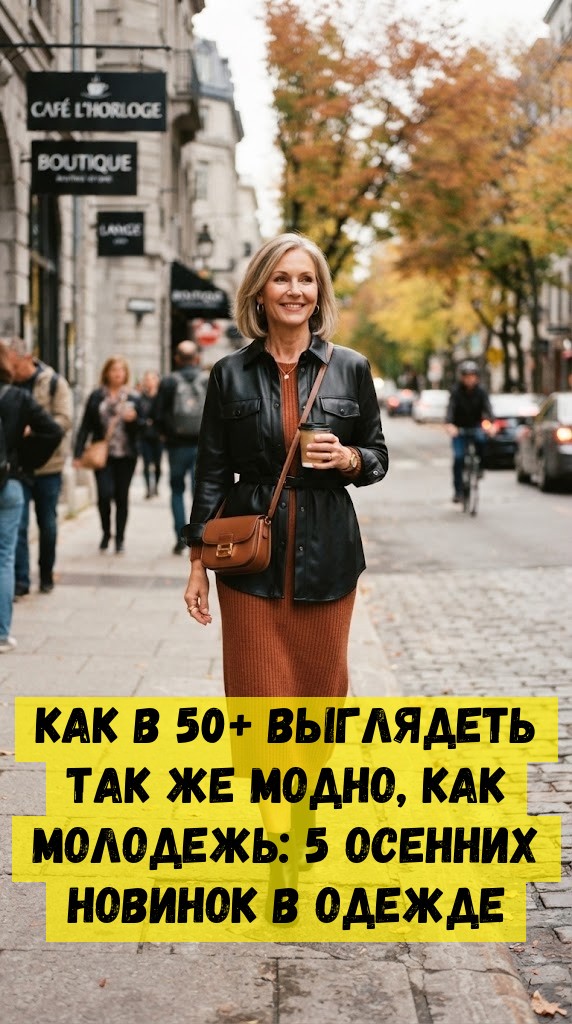 Как в 50+ выглядеть так же модно, как молодежь: 5 осенних новинок в одежде
