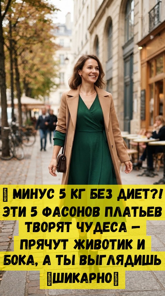 🔥 Минус 5 кг без диет?! Эти 5 фасонов платьев творят чудеса &mdash; прячут животик и бока, а ты выглядишь 🔥ШИКАРНО🔥