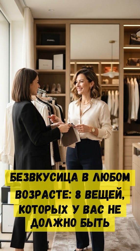 Безвкусица в любом возрасте: 8 вещей, которых у вас не должно быть Безвкусица в любом возрасте: 8 вещей, которых у вас не должно быть