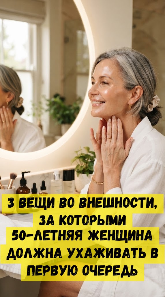 3 вещи во внешности, за которыми 50-летняя женщина должна ухаживать в первую очередь