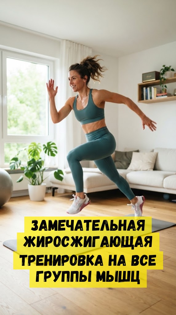 Замечательная жиросжигающая тренировка на все группы мышц