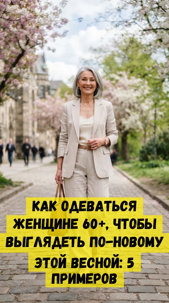 Как одеваться женщине 60+, чтобы выглядеть по-новому этой весной: 5 примеров Как одеваться женщине 60+, чтобы выглядеть по-новому этой весной: 5 примеров