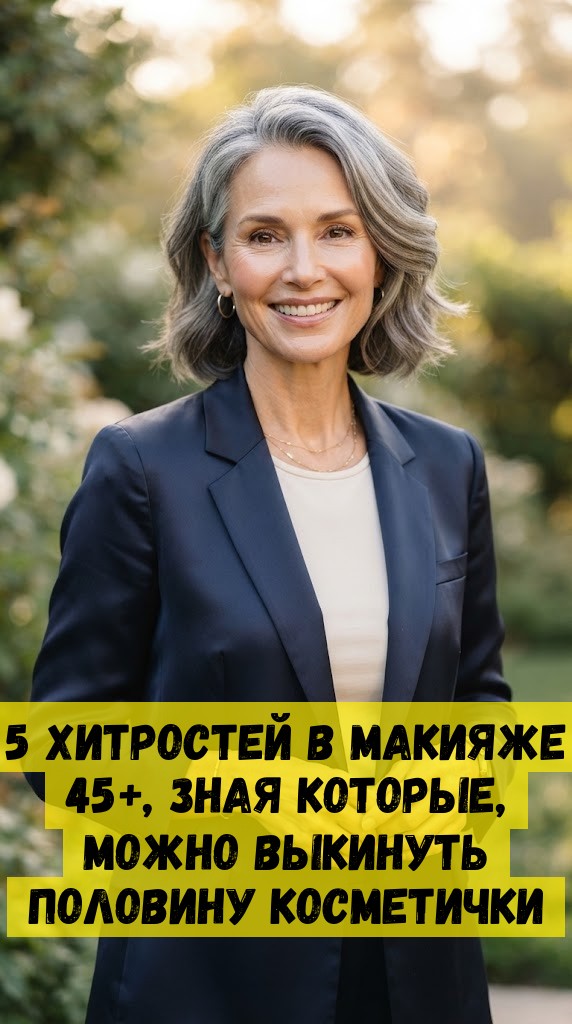 5 хитростей в макияже 45+, зная которые, можно выкинуть половину косметички