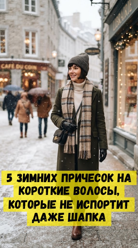 5 зимних причесок на короткие волосы, которые не испортит даже шапка