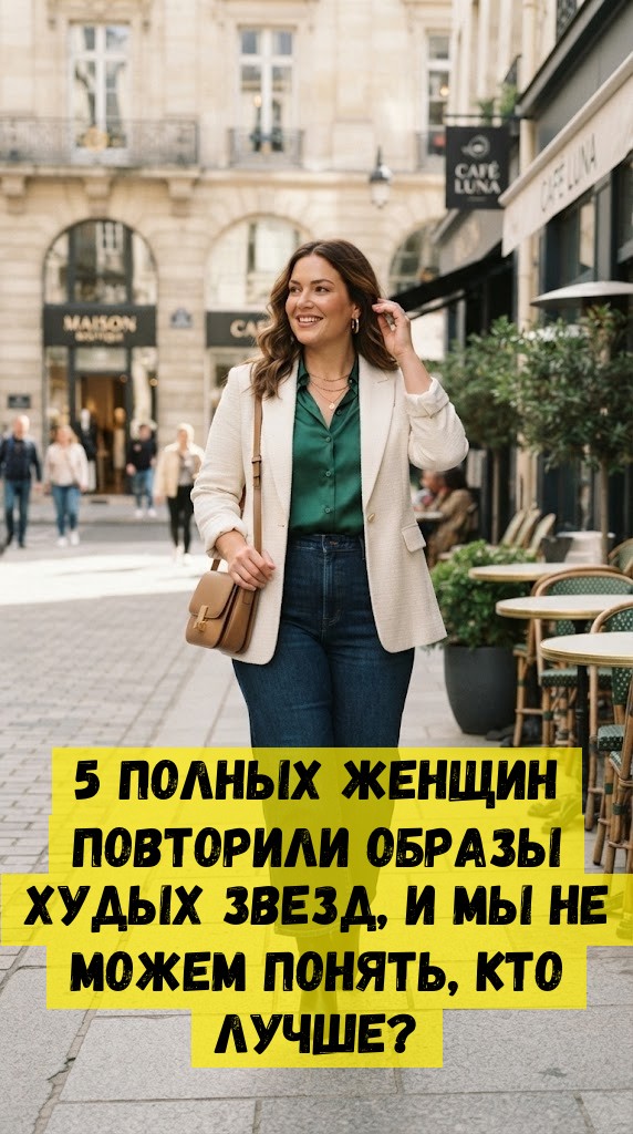 5 полных женщин повторили образы худых звезд, и мы не можем понять, кто лучше?