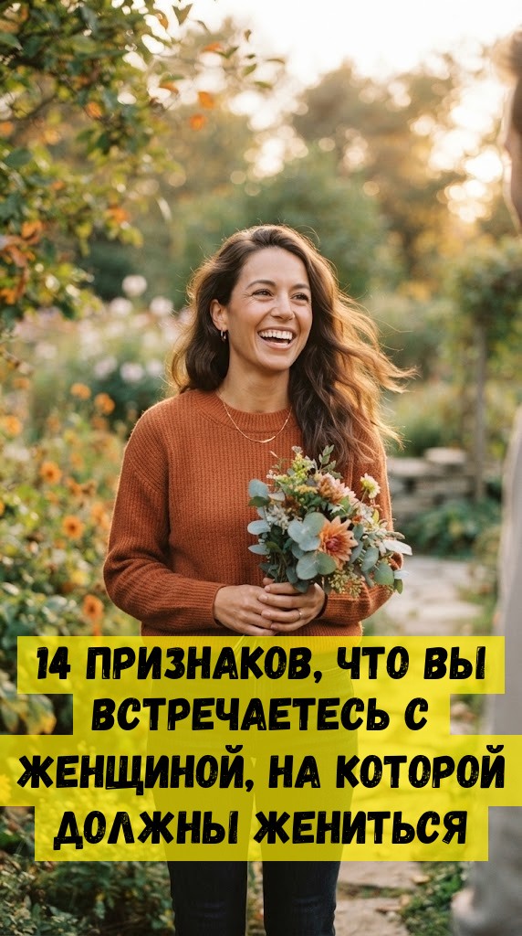 14 признаков, что вы встречаетесь с женщиной, на которой должны жениться