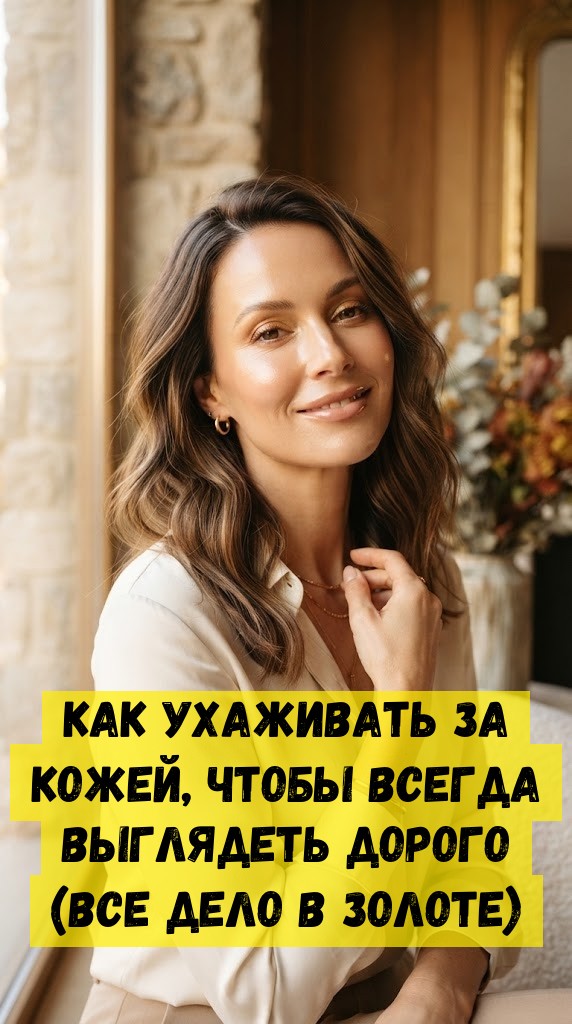 Как ухаживать за кожей, чтобы всегда выглядеть дорого (все дело в золоте)