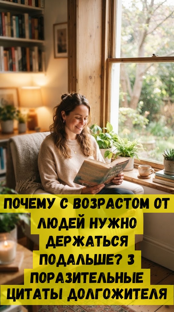 Почему с возрастом от людей нужно держаться подальше? 3 поразительные цитаты долгожителя