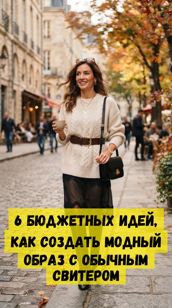 6 бюджетных идей, как создать модный образ с обычным свитером 6 бюджетных идей, как создать модный образ с обычным свитером