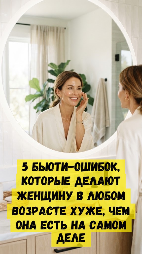 5 бьюти-ошибок, которые делают женщину в любом возрасте хуже, чем она есть на самом деле