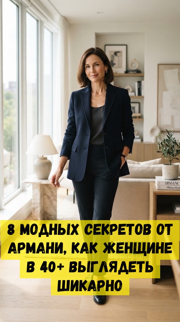 8 модных секретов от Армани, как женщине в 40+ выглядеть шикарно