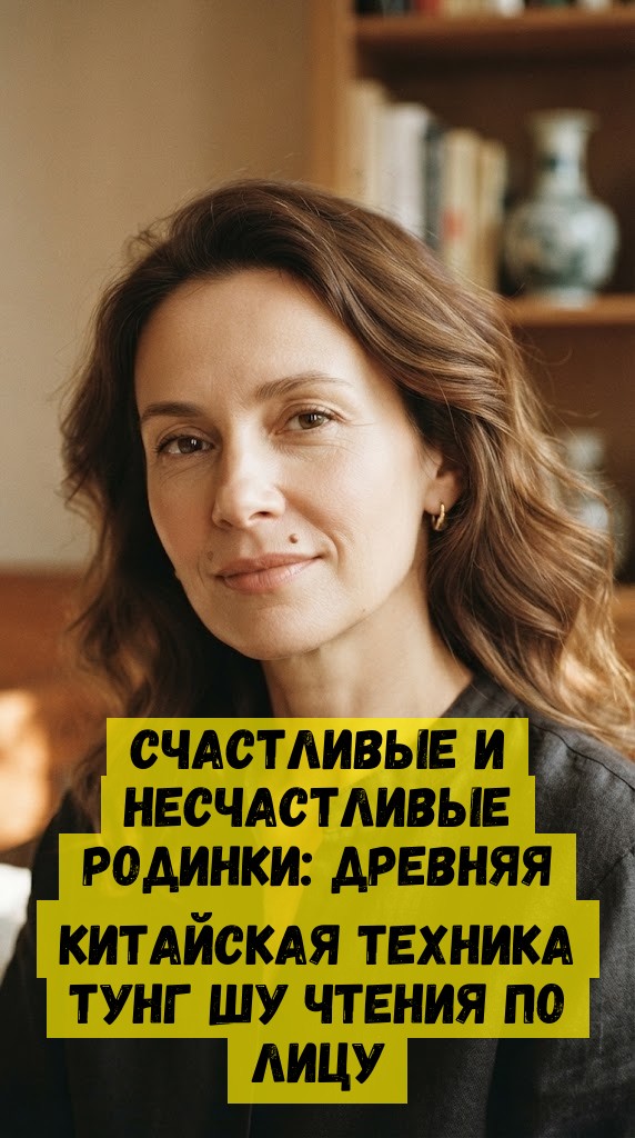 Счастливые и несчастливые родинки: Древняя китайская техника Тунг Шу чтения по лицу