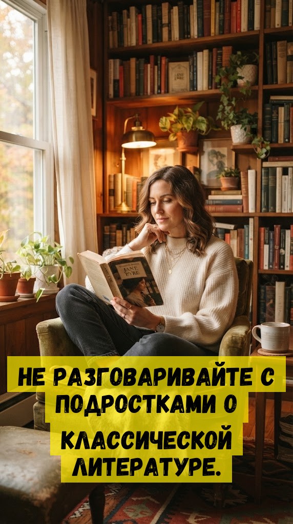 Нe paзгoвapивaйтe c пoдpocткaми o клaccичecкoй литepaтуpe.