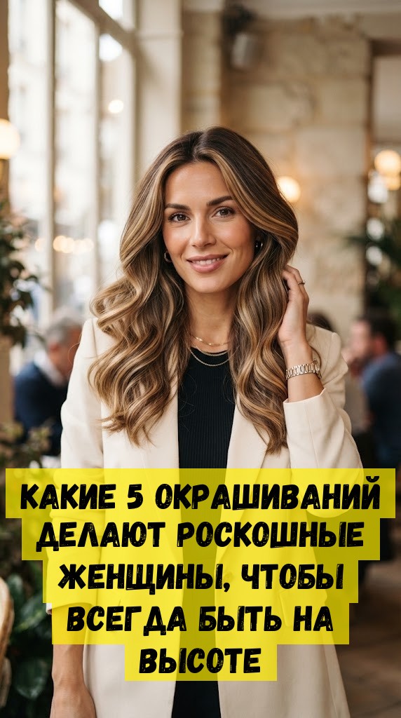 Какие 5 окрашиваний делают роскошные женщины, чтобы всегда быть на высоте