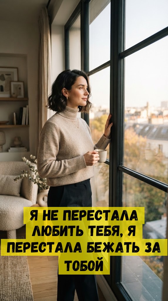 Я не перестала любить тебя, я перестала бежать за тобой