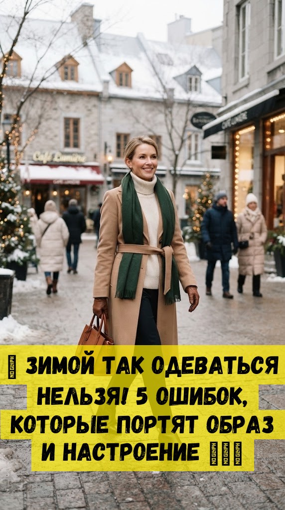 🧣 Зимой так одеваться нельзя! 5 ошибок, которые портят образ и настроение ❄️🙈