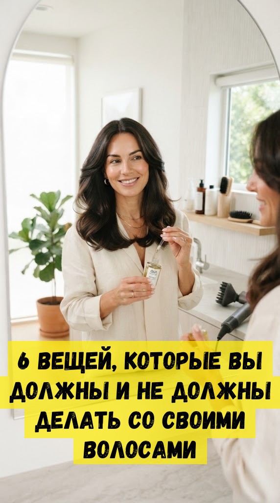 6 вещей, которые вы должны и не должны делать со своими волосами